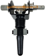 Enduro 96004  Arbre de rabattement  arbre en acier complet cote B<BR>pour EM303, EM303+ 