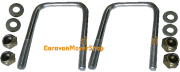 Reich 227-1023L H=14 cm Coude de fixation  Brides en U avec ecrou (2 pièces)<BR>pour Standaard, Standaard II, Economy, Comfort, Standaard I, Economy Light 